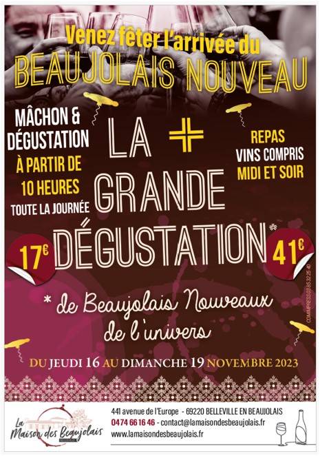 Venez Fêter l'Arrivée du Beaujolais Nouveau